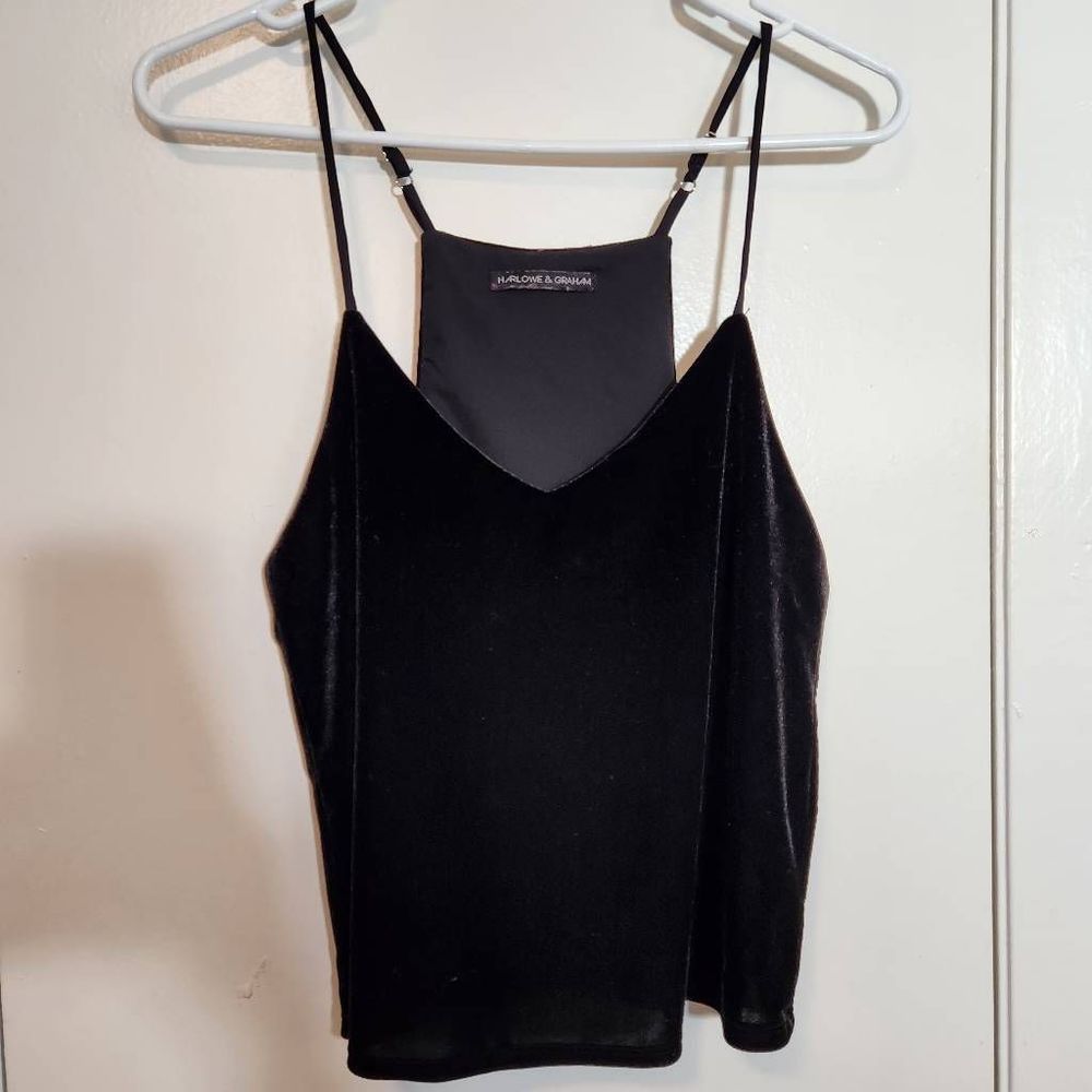 Harlowe & Graham velvet tank top